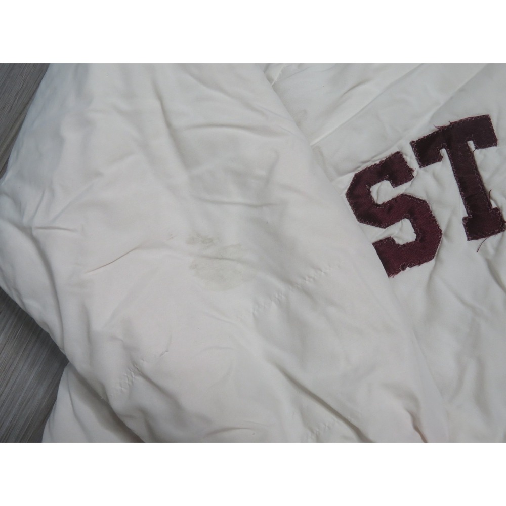 Vintage Stanford 80s Satin Bomber Jacket Size XL Men Pre Owned As Is READ! - Picture 6 of 10